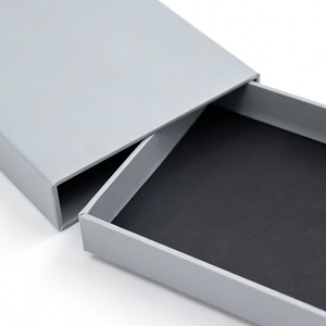 Boîte en carton cadeau avec nœud en ruban pour emballer des montres, des colliers et des bagues, avec insert en velours, boîte en carton et papier - Product Image 2
