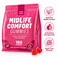 Gummies pour femmes d'âge mûr à marque privée OEM, mélange botanique de grenade, sans sucre, supplément nutritionnel quotidien, vente en gros usine