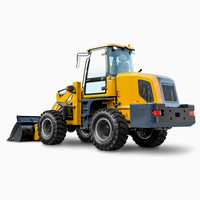 1,3 Tonnen 1600kg Kleiner Teleskoparm-Lader Gelenkiger Kompakter Mini-Frontlader Radlader Hydraulischer Radlader