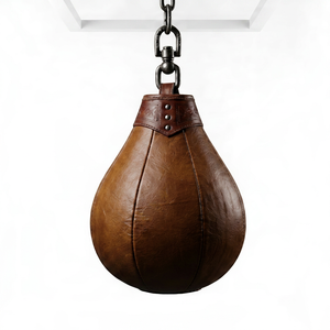 Ballon de boxe gonflable en cuir véritable de haute qualité, personnalisé avec logo et taille sur mesure - Product Image 1