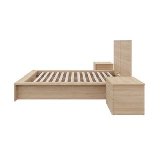 All'ingrosso lusso ciliegia nera 3 pezzi camera da letto con telaio del letto e comodino per casa Hotel Villa o appartamento - Product Image 5