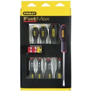 Juego de destornilladores Stanley FatMax de 8 piezas con puntas Phillips y planas para uso doméstico y en talleres - Product Image 1