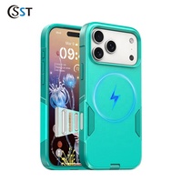Étui de protection magnétique antichoc en TPU+PC mat pour iPhone 18 Pro Max/Luxury 18 Pro/17 Pro, résistant aux chocs