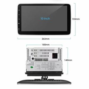 Lecteur DVD de voiture Android Flysonic universel 10 pouces 1 Din avec écran tactile, GPS intégré, Wifi, Mirror Link, navigation - Product Image 6