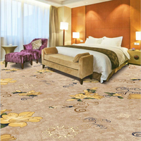 Tapis circulaire en nylon imprimé en 3D, écologique, antibactérien, à poils touffus, lavable, texture veloutée, pour l'usage dans les halls d'hôtels cinq étoiles