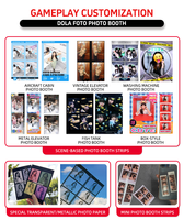 Cabina de Fotos Retro Disco con Impresora, Pantalla Táctil Interactiva, Máquina Expendedora de Selfies para Eventos en Centros Comerciales