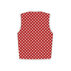 Custom <strong>Women</strong> New Fashion Red <strong>Knitted</strong> Cardigan Vest Sweater Vintage Sleeveless Button-up Female <strong>Waistcoat</strong> Chic Tops - Product Image 2