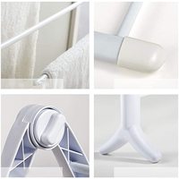 Séchoir à linge métallique pliable et léger pour salle de bain, gain de place pour la maison