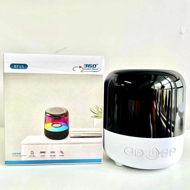 Portable Mini Wireless BT 5W Subwoofer Speaker with 360 Degree Surround Sound Supports FM AUX TF-USB Features