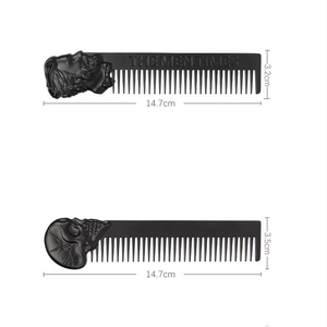 Peigne à <span class=keywords><strong>barbe</strong></span> rétro de haute qualité pour hommes, en acier inoxydable, pour modeler la <span class=keywords><strong>barbe</strong></span> et coiffer les cheveux - Product Image 3