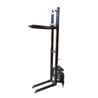 Chariot élévateur électrique autoporteur léger sans fil, portée 1,2 m/1,6 m, capacité 300 kg, avec fourche détachable, idéal pour les allées étroites