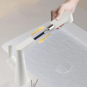 Rubinetto lavabo Pull-Out multifunzione per il lavandino del bagno rubinetto elettrico per acqua calda e fredda con funzioni di lavaggio viso e gargarismi - Product Image 4