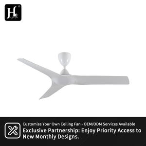Ventilador de Techo Eléctrico Moderno de 52 Pulgadas, el Mejor para Dormitorio o Comedor, sin Luz, Motor BLDC de CC, 3 Aspas en Acabado Blanco Mate - Product Image 6