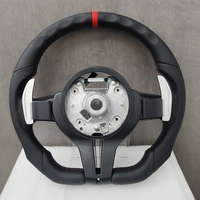 Volant en cuir à fond plat avec bande rouge, directement de l'usine, pour BMW F20 F22 F23 F30 F33 F34 X1 F48 X5 F15 X3 F25 M3 F80 E90