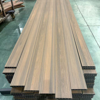 Planches de terrasse extérieures durables, lisses et élégantes en WPC co-extrudé – Lames composites contemporaines pour l'extérieur
