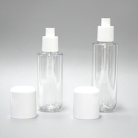 PETG botol semprot plastik, wadah kemasan kosmetik kosong bentuk bulat 100ml 120ml dengan pompa Sayer Sealing