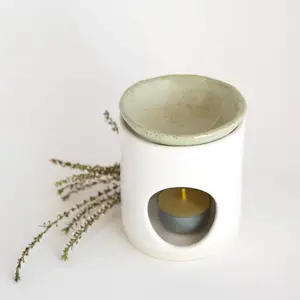 New Design Ceramic Oil Burner Wax Melt Warmer Color Matching Candle Holder Wax Melts Pottery Home Decoration