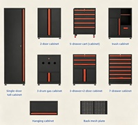 Armoire de rangement d'outils personnalisable en acier laminé à froid, mobilier de réparation de garage avec plusieurs tiroirs pour techniciens professionnels