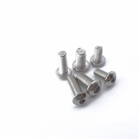 Harga Pabrik Kualitas Tinggi Baut Kepala Datar Baja Tahan Karat 304 M3 M4 M5 M6 M8 M10 Berbagai Ukuran Metrik Sekrup Kepala Hex Socket Chicago