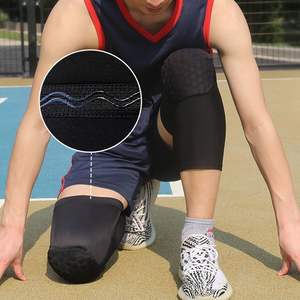 Genouillère de sport professionnelle antidérapante et respirante pour football et basketball, avec support en nid d'abeille pour la jambe, vente en gros - Product Image 2