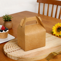 Boîtes à gâteaux personnalisées, boîtes à tartes, boîtes à desserts, boîtes à emporter, emballage en carton avec poignée, vernissage, recyclable, faible MOQ, mini emballages