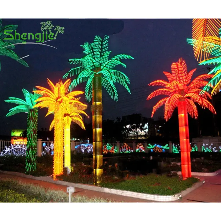 Wholesale Outdoor Light Up Artificial Led Palm Trees for Decoration