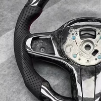 Volant en fibre de carbone forgée avec bande supérieure rouge pour BMW G30 G31 G32 X3 G01 X4 G02 G05 M2 G87 M3 G80 M4 G82 G20 M5