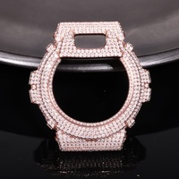Boîtier de montre GRA VVS Moissanite Diamond, boîtier de montre Iced pour rappeur, passe le testeur de diamants, pièces de boîtier de montre CNC personnalisées