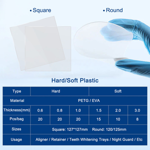 Smile Find 3-Layer 0,76 Espesor duro Invisibles Termoformado al vacío Ortodoncia TPU Clear Dental Aligner Sheets - Product Image 6
