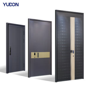 Portes d'entrée modernes YUDON DOOR personnalisées en alliage <span class=keywords><strong>de</strong></span> <span class=keywords><strong>zinc</strong></span> ignifuge <span class=keywords><strong>de</strong></span> haute qualité pour appartements <span class=keywords><strong>de</strong></span> luxe, utilisation extérieure - insonorisées, étanches - Product Image 1