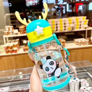 Children Cute Large Capacity 600ml <strong>Antlers</strong> Leakproof Bpa Free Sports Water Cup Kids School Water Bottle - Product Image 2