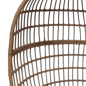 Apple Shape Single Sofa <b>Chair</b> Patio Garden Outdoor Rattan <b>Egg</b> Standing <b>Chair</b> Elegant Balcony <b>with</b> Leg <b>Stand</b> Morden Style - Product Image 6