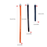 Sangle de ski alpin en silicone antidérapante personnalisée, protection UV, 100 % écologique, conception durable, fermeture à boucle, fixations de ski
