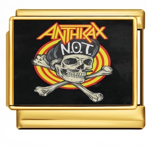 All'ingrosso Ciondoli Trendy in Acciaio Inossidabile per Bracciali, Stile Italiano, a tema <span class=keywords><strong>Rock</strong></span> <span class=keywords><strong>Band</strong></span>, Teschio, Palma, Tavola da Surf, Slogan, per Creazione Gioielli - Product Image 3