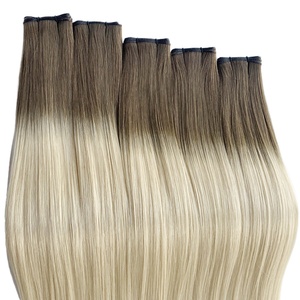 Venta al por mayor de doble dibujado Genius Weft Extensiones de cabello humano Extensiones - Product Image 5