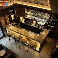 Comptoir de bar à café LED, meuble de bar à vin, bar à boissons alcoolisées avec un design personnalisé élégant pour club, boutique