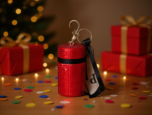 Busta Rossa con Strass e Blocchi di Colore in Metallo, Bomboniera per il Capodanno Cinese - Product Image 2