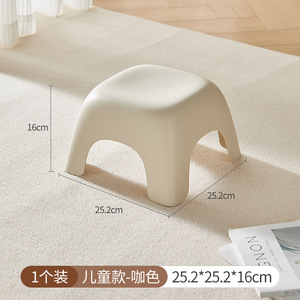 Tabouret en plastique pour enfants, siège de douche épaissi antidérapant, vert - Product Image 5