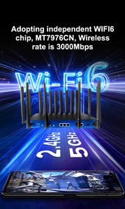 Router Inalámbrico Gigabit de Doble Banda y Alto Rendimiento con Balanceo de Carga de <span class=keywords><strong>4</strong></span> SIM para Uso Doméstico y Empresarial, Router Inalámbrico Wif5 Wif6 - Product Image 5