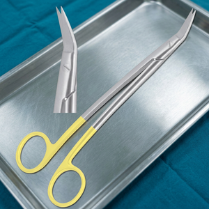 Tijeras ENT Dean, Afiladas, Curvas, Dentadas, Instrumento Quirúrgico Manual, Certificado CE Clase I, Precio al por Mayor - Product Image 2