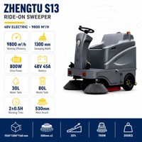 Promotion : Balayeuse robotisée industrielle électrique pour sols, routes et rues, machine de lavage de sol extérieur