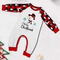 Famille pyjamas de noël ensembles assortis pour tout le monde grande taille vêtements de noël vacances ensemble de vêtements de nuit automne hiver