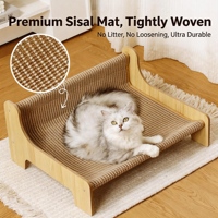 Lit-griffoir tout-en-un pour chat, résistant à l'usure, sans perte de fibres, grande taille, anti-rayures, multifonctionnel, canapé-griffoir pour chat, anti-insectes