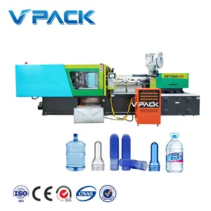 Su içecek CSD suyu içme suyu şişesi/şişe üfleme makinesi/Zhangjiagang için plastik Pet Preform enjeksiyon makinesi