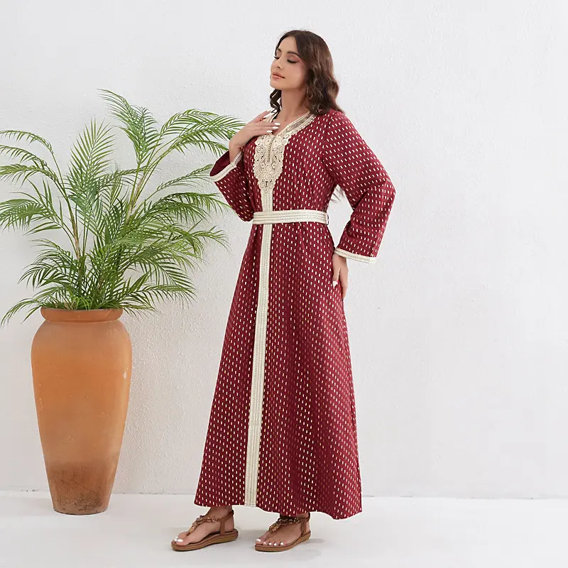 Dubai Middle East Muslim Robe Women's New Fashion Printed Dress Abay Arab Style Luxurious 2022 Evening Dress Islamic Clothing