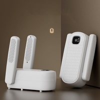Nouveau Séchoir à Chaussures Électrique Intelligent Portable pour la Maison, à Température Constante et Minuteur, avec Quatre Barres Chauffantes, Pliable et Séchage Rapide, pour l'Hiver