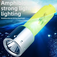 Lampe de Plongée LED de Camping en Gros, Ultra-Fine et Légère, IP65, pour Randonnée en Extérieur et Plongée Sous-Marine, Batterie Rechargeable
