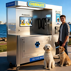 Machine à laver semi-automatique pour animaux de compagnie USMILEPET, station de lavage pour chiens et chats, distributeur automatique en libre-service pour animaux de petite et moyenne taille - Product Image 1