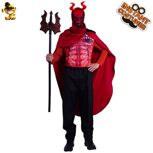Mens <strong>Devil</strong> Demon <strong>Costume</strong> <strong>Halloween</strong> <strong>Red</strong> <strong>Devil</strong> Demon Role Play <strong>Costume</strong> - Product Image 3