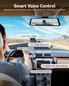WOLFBOX G850Pro Distributor 12 Inch 4K Touch Screen Night Vision Car <b>Camera</b> Rearview Mirror <b>Dash</b> Cam With Gps Tracking System - Product Image 4